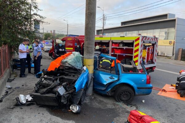 S-a crezut pe circuit de mare viteză! Accident grav în Someșeni!