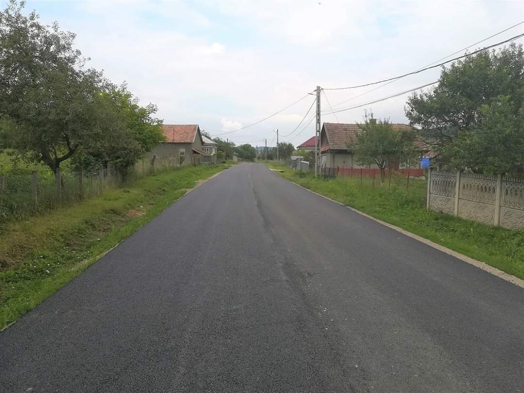 Consiliul Județean Cluj a finalizat asfaltarea drumului județean 161 Panticeu – Sărata – limită cu județul Sălaj