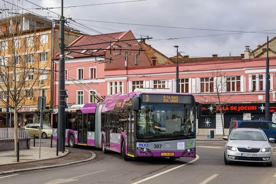 Patru noi linii de troleibuze introduse în Cluj-Napoca