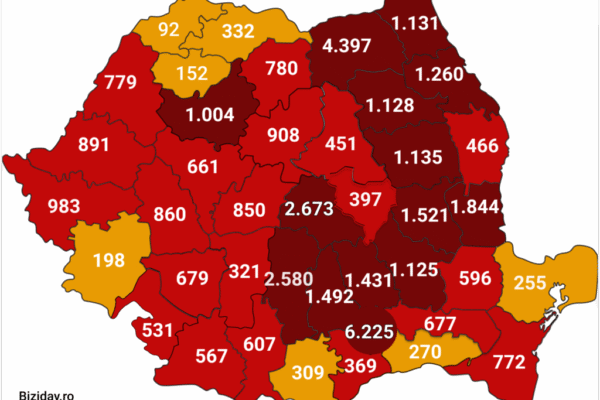 Județul Cluj a trecut de pragul de 1000 de cazuri COVID-19