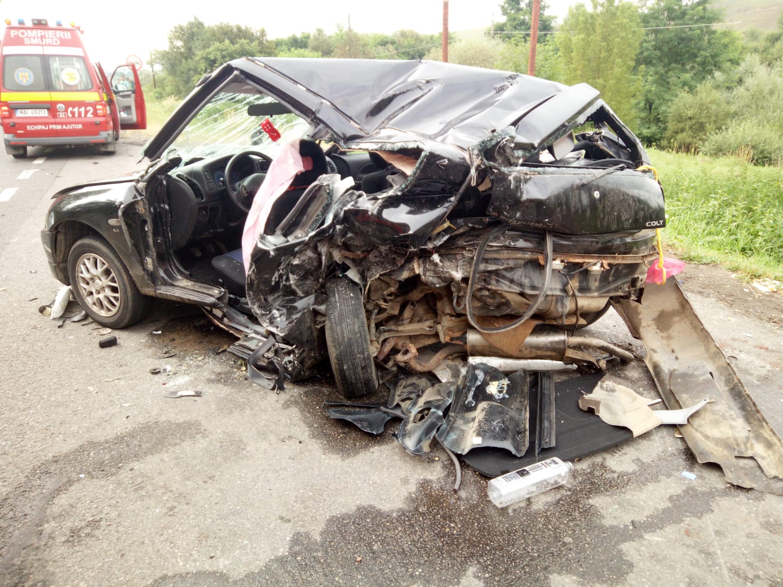 Accident grav la Gilău! Autorul conducea sub influența alcoolului!