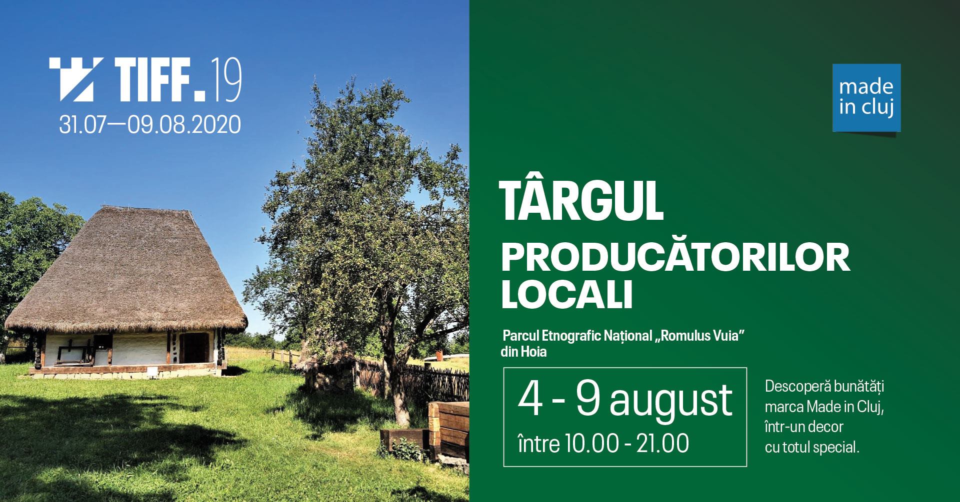 „Târgul Producătorilor Locali” în Parcul Etnografic „Romulus Vuia”