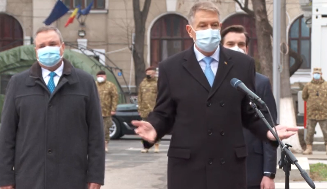 Klaus Iohannis: „După Crăciun vom intra în campania de vaccinare. Martie, aprilie, mai – Imunizarea populației generale”