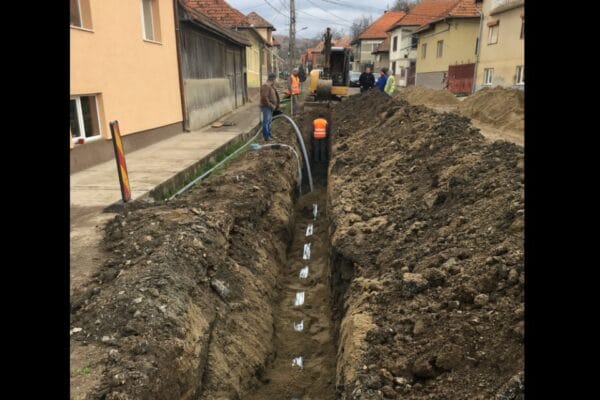 Rețeaua de canalizare din comuna Câțcău, extinsă