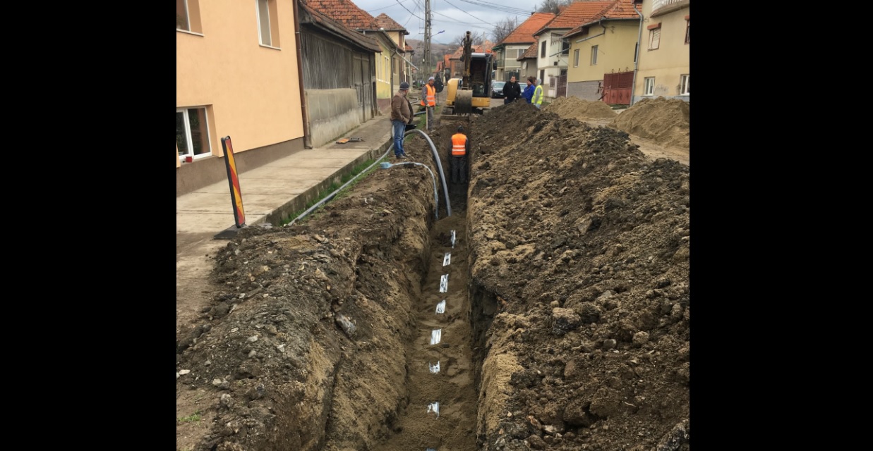 Rețeaua de canalizare din comuna Câțcău, extinsă
