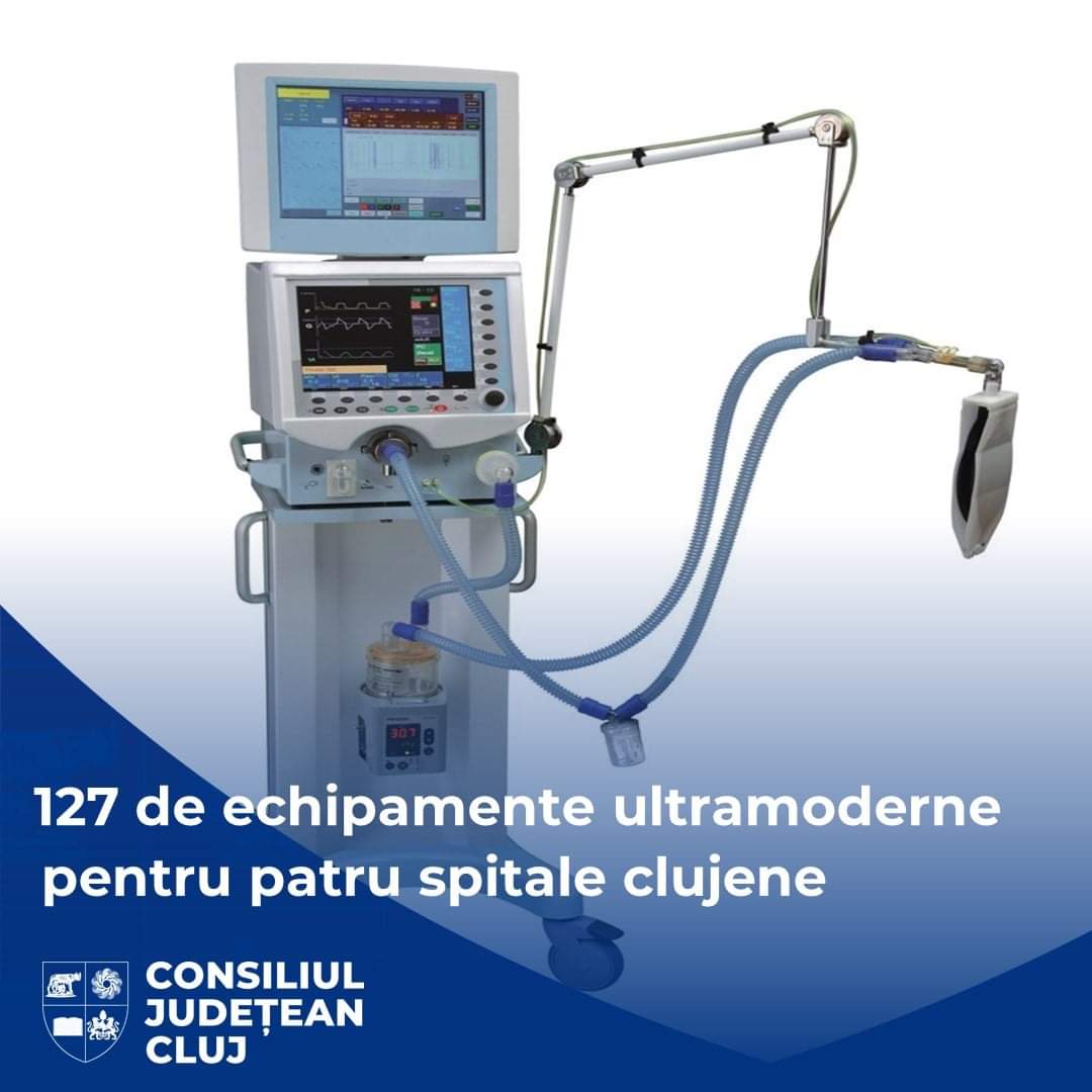 Peste 120 de echipamente medicale, achiziționate pentru patru spitale clujene