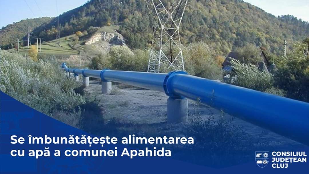 Investiții de 1.5 milioane de lei în modernizarea sistemului de alimentare cu apă în Apahida