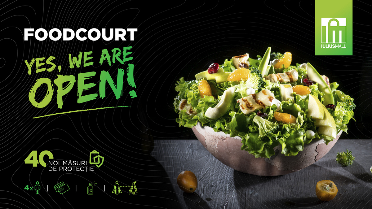 Program special de Paște la Iulius Mall Cluj. Food Court-ul s-a deschis la interior