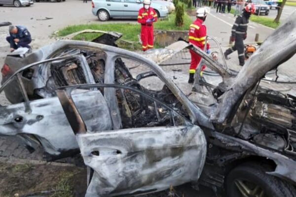Film șocant cu explozia de la Arad. Omul de afaceri Ioan Crișan a fost executat cu o bombă