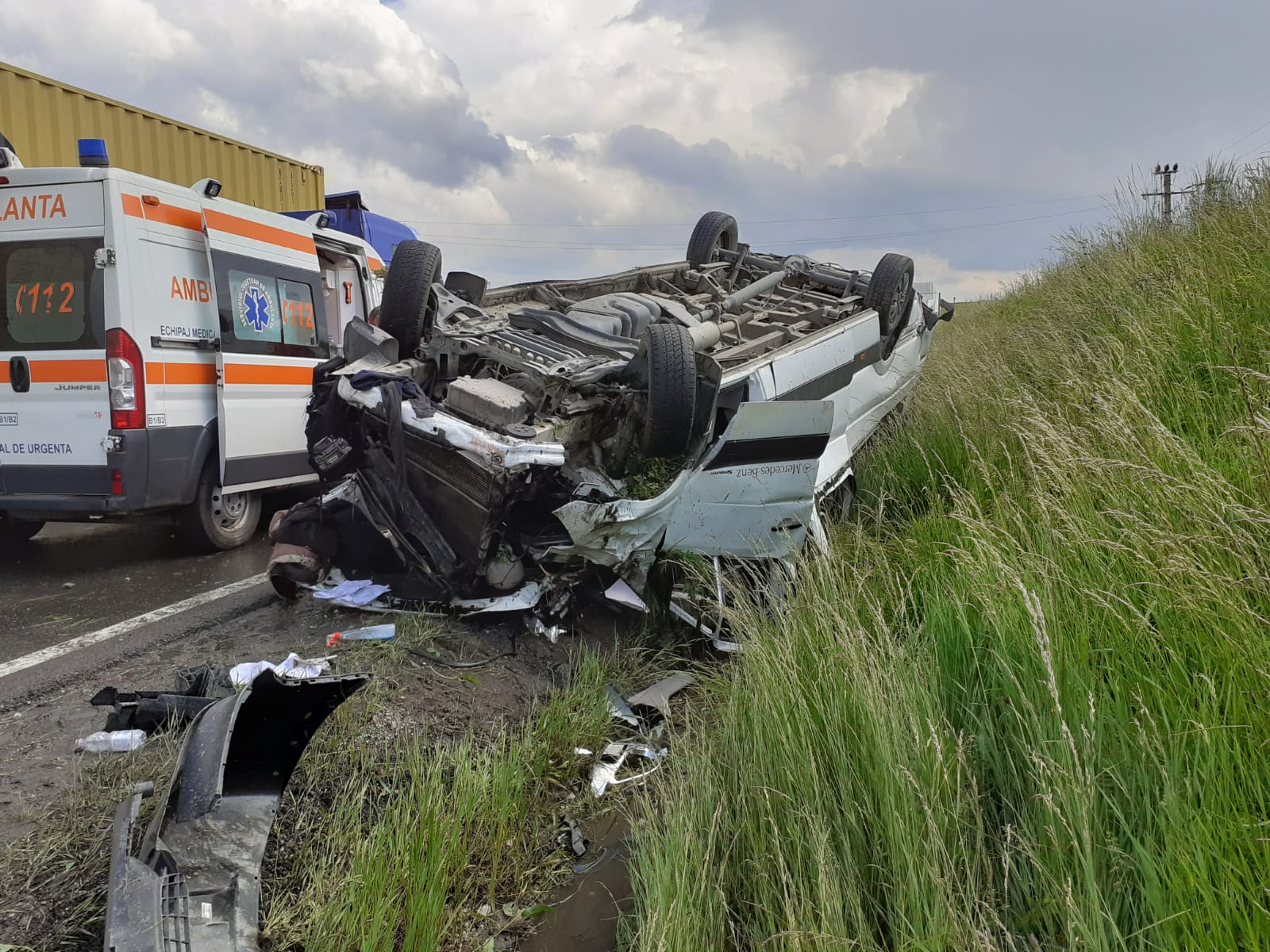S-a declanșat Codul Roșu. Accident grav de circulație la Copăceni