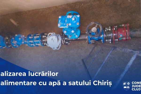Satul Chiriș din comuna Geaca a fost alimentat cu apă