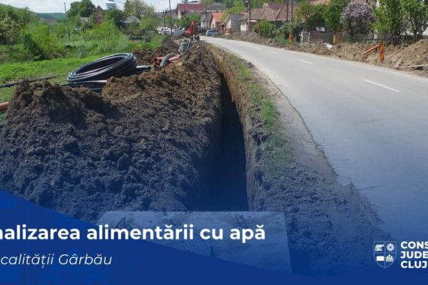 Lucrările de alimentare cu apă a comunei Baciu au fost finalizate