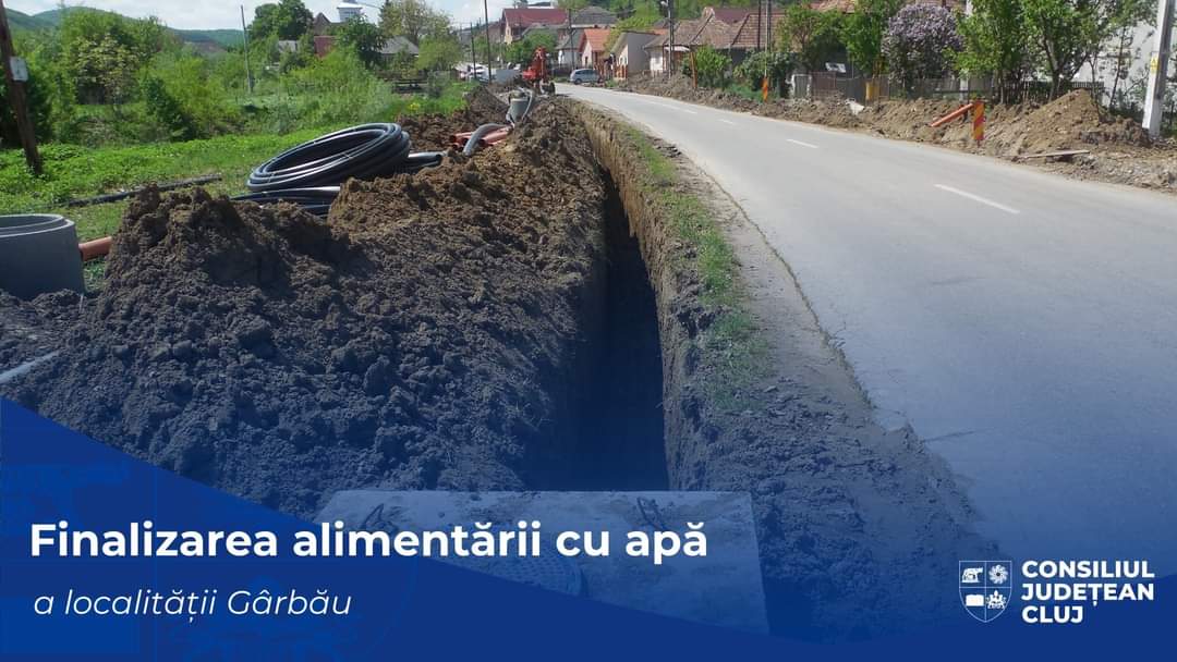 Lucrările de alimentare cu apă a comunei Baciu au fost finalizate