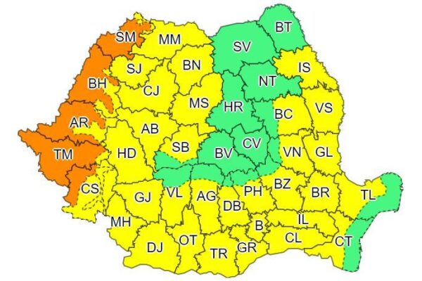 CANICULĂ LA CLUJ! Avertizare nouă de COD GALBEN