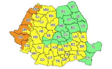 COD GALBEN de caniculă la Cluj. Se anunță temperaturi de până la 39 de grade Celsius