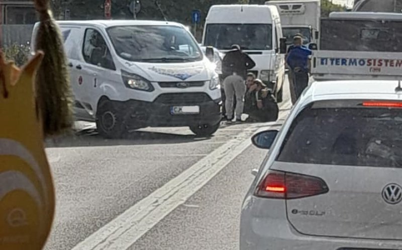 Accident pe strada Câmpina din Cluj-Napoca. O persoană rănită