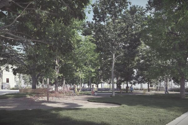 Boc promite că esplanada din fața Teatrului Național va fi gata până în 1 Decembrie