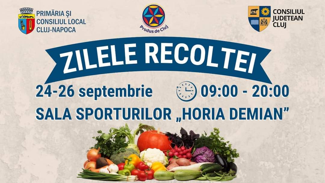 Zilele Recoltei și piață volantă, în weekend, pe platoul Sălii Sporturilor