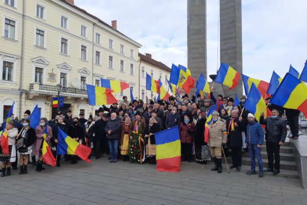 Marșul Recunoștinței în centrul Clujului, de Ziua Marii Uniri