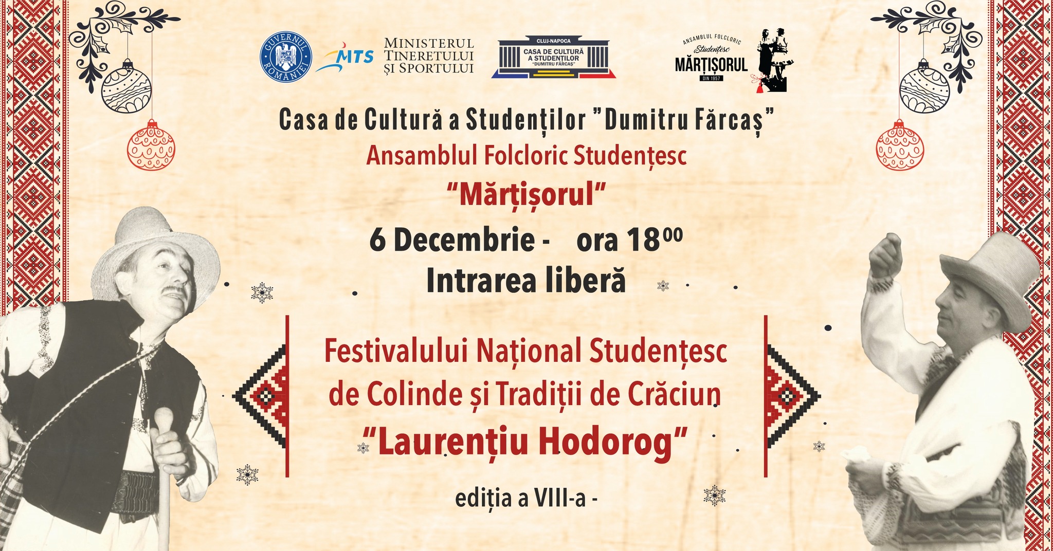 Concert de colinde de Sfântul Nicolae, la Casa de Cultură a Studenților! Intrare liberă