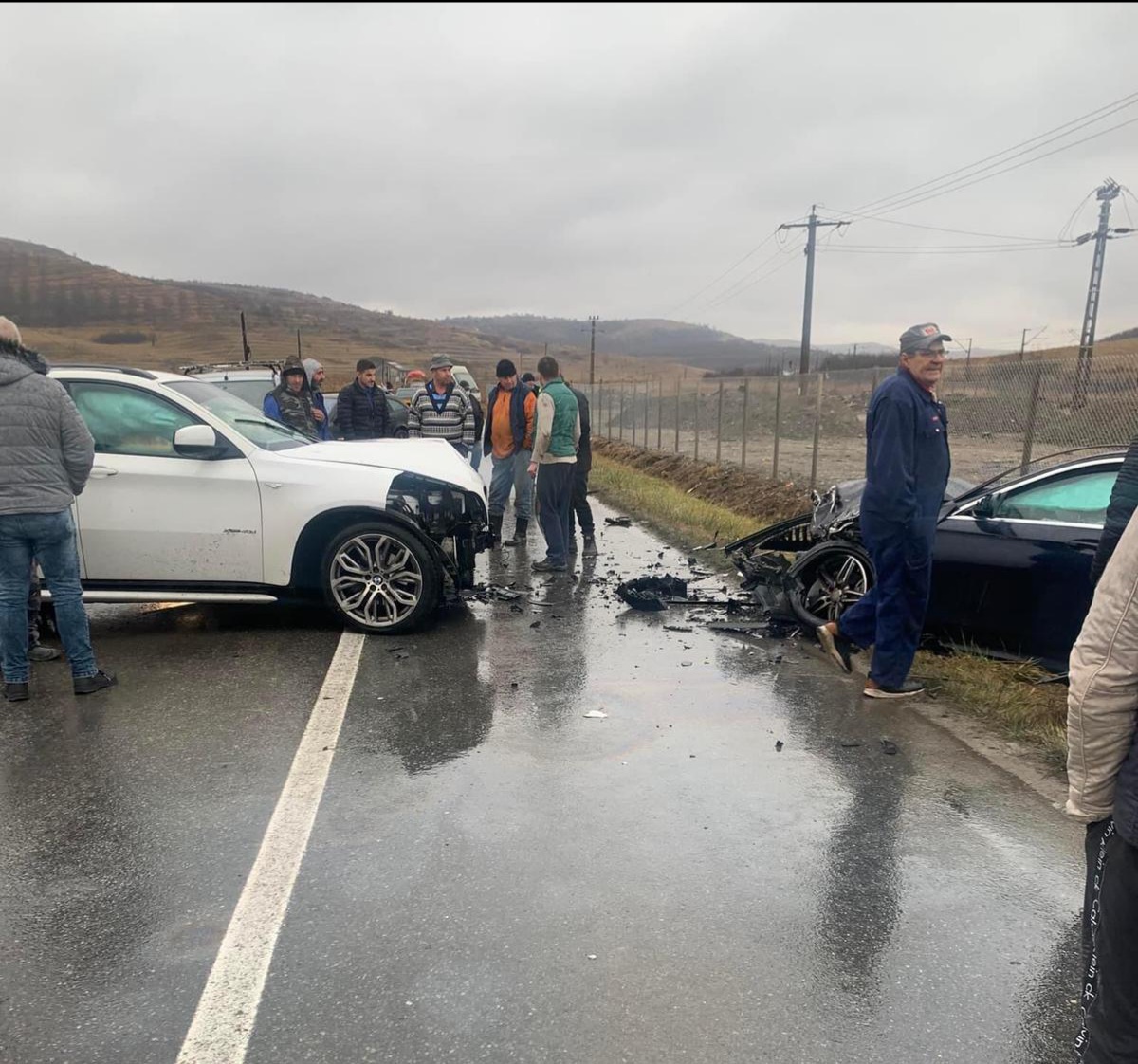 ACCIDENT grav pe linia dreaptă de la Moriști, lângă Apahida. Impactul a fost frontal