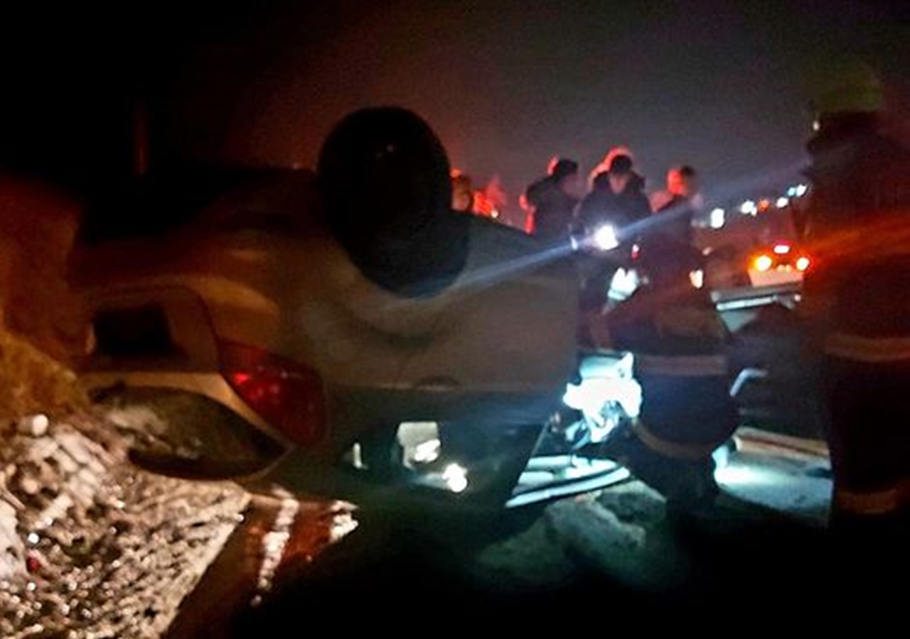Răsturnare spectaculoasă pe centura Clujului. Traficul nu a fost afectat