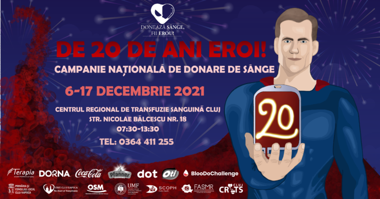 A început o campanie nouă de donare de sânge la Cluj. Ce vor primi donatorii