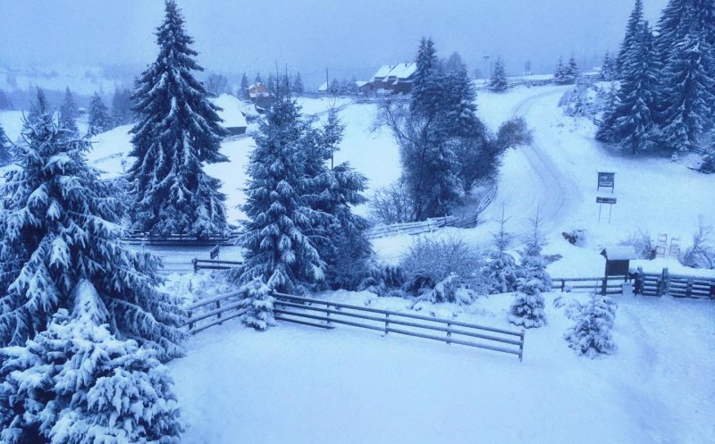 AVERTIZARE METEO – Viscol și ninsori în zona de munte a Clujului