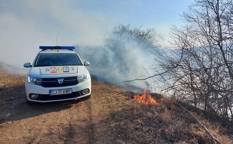 AȘA DA! Un clujean s-a ales cu dosar penal după ce a pornit un incendiu de vegetație în Făget