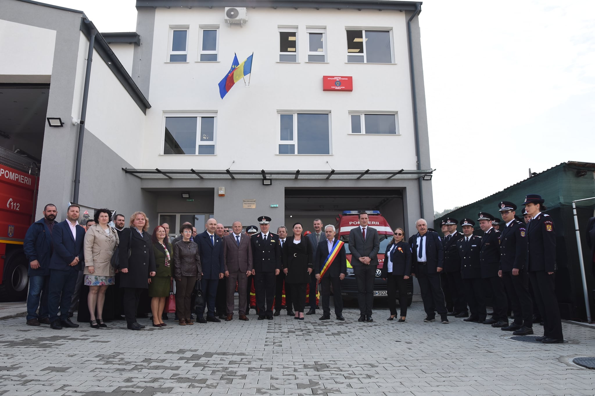 Noul centru ISU Gherla a fost inaugurat astăzi oficial în prezența prefectului Clujului