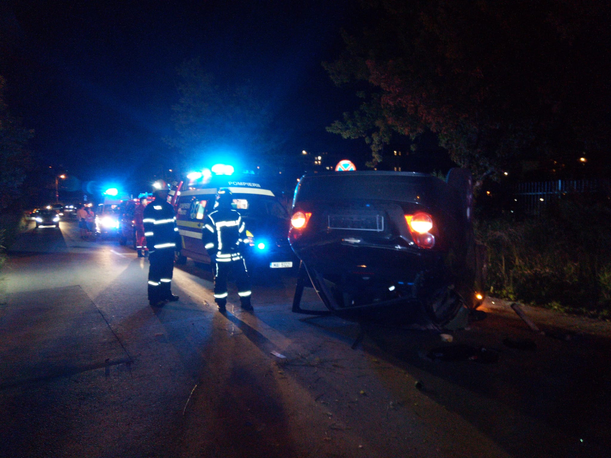 Pompierii clujeni au intervenit la mai multe accidente pe raza județului Cluj