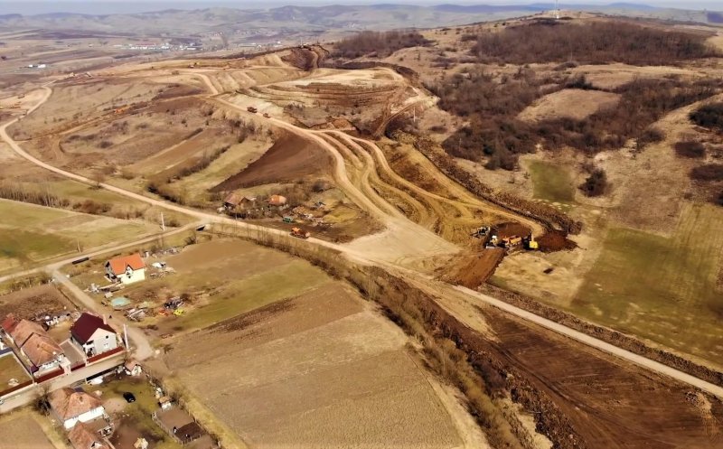Au fost reluate lucrările pe Autostrada Transilvania