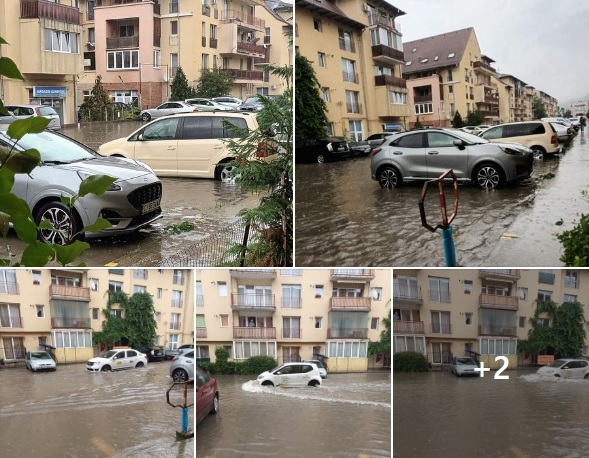 O stradă din Florești devine mica Veneție a Clujului la fiecare ploaie. Primarul Bogdan Pivariu, contestat vehement de floreșteni