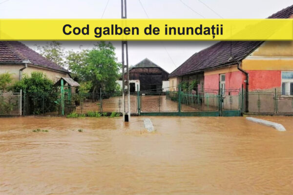 COD GALBEN de inundații în județul Cluj