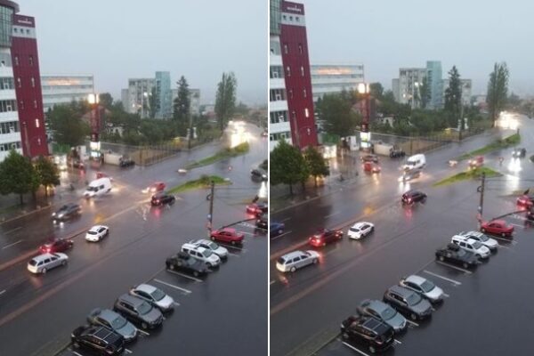 Ruperea de nori de marți seara a făcut prăpăd în Zorilor – FOTO