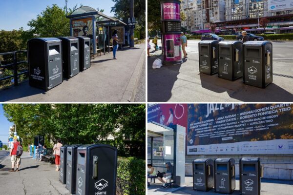 Număr impresionant de pubele inteligente pentru deșeuri amplasate la Cluj-Napoca