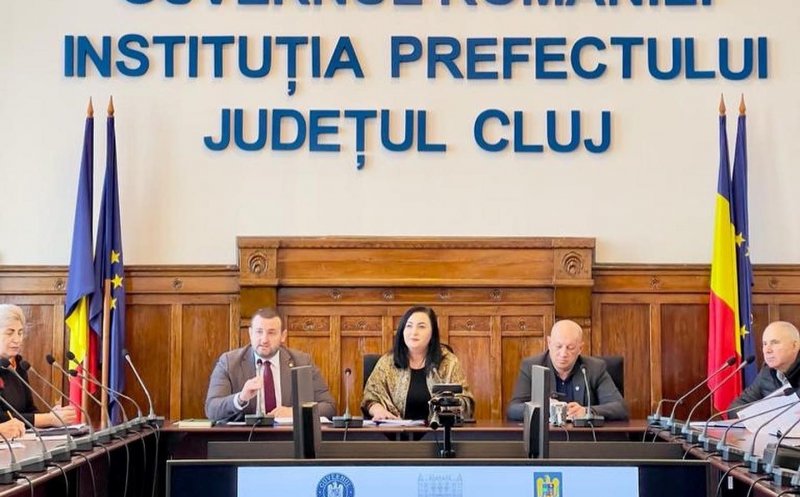 Autoritățile locale se pregătesc de sezonul de iarnă. Ședință la Prefectura Cluj