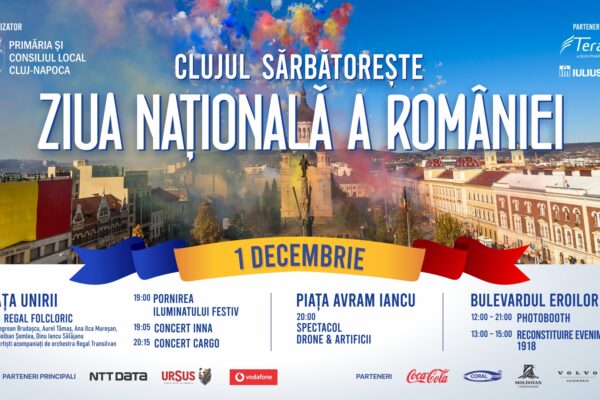 Clujul sărbătorește Ziua Națională a României. Programul zilei de 1 Decembrie 2022