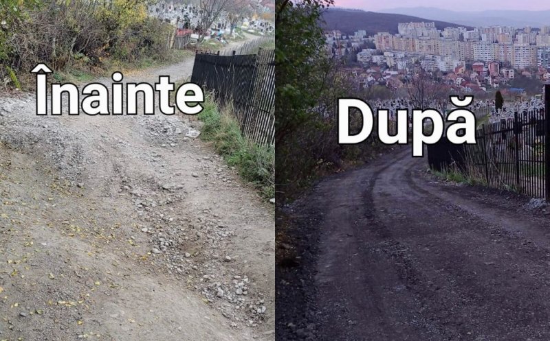 Vocea clujenilor este ascultată. Activismul de Facebook a dus la repararea drumului de acces la cimitirul din Zorilor