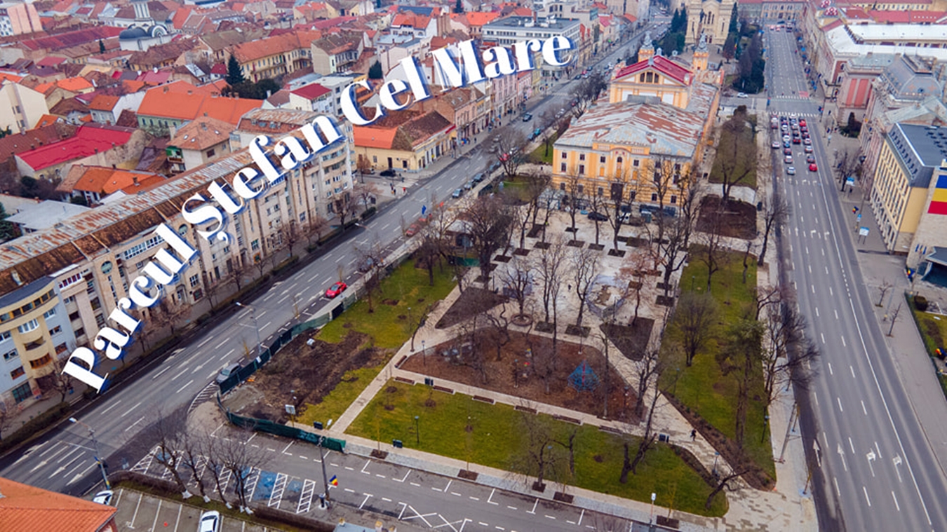 Betonarea sălbatică a parcului Ștefan cel Mare, văzută din dronă. Clujenii sunt total nemulțumiți