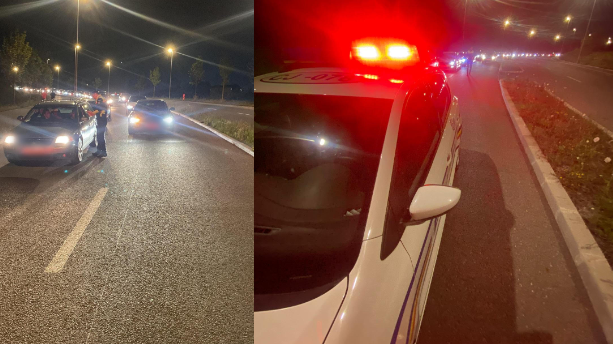 Acțiune de prevenire a conducerii agresive desfășurată de polițiști pe străzile Clujului
