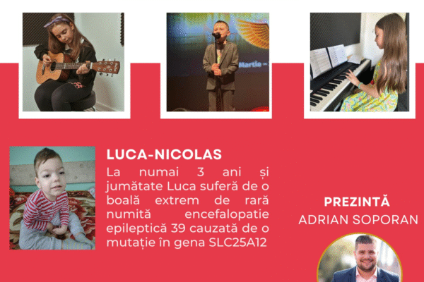 Spectacol caritabil la Cinema Mărăști pentru un copil cu o boală extrem de rară. Acest caz este unic în România