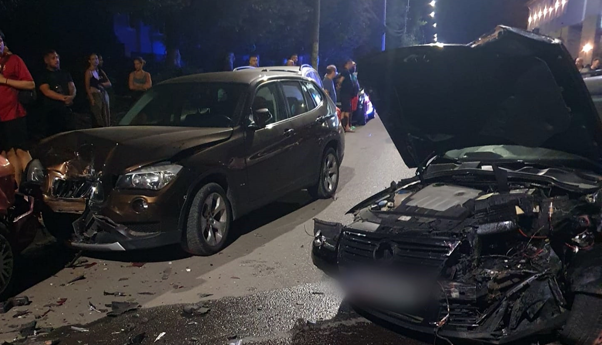 Cinci mașini distruse la Dej. Un șofer a făcut prăpăd