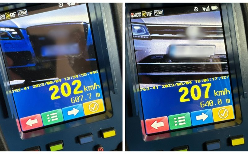 Doi șoferi vitezomani prinși cu 200 de km/h pe Autostrada A3. Au rămas fără permise de conducere și s-au ales cu amenzi usturătoare