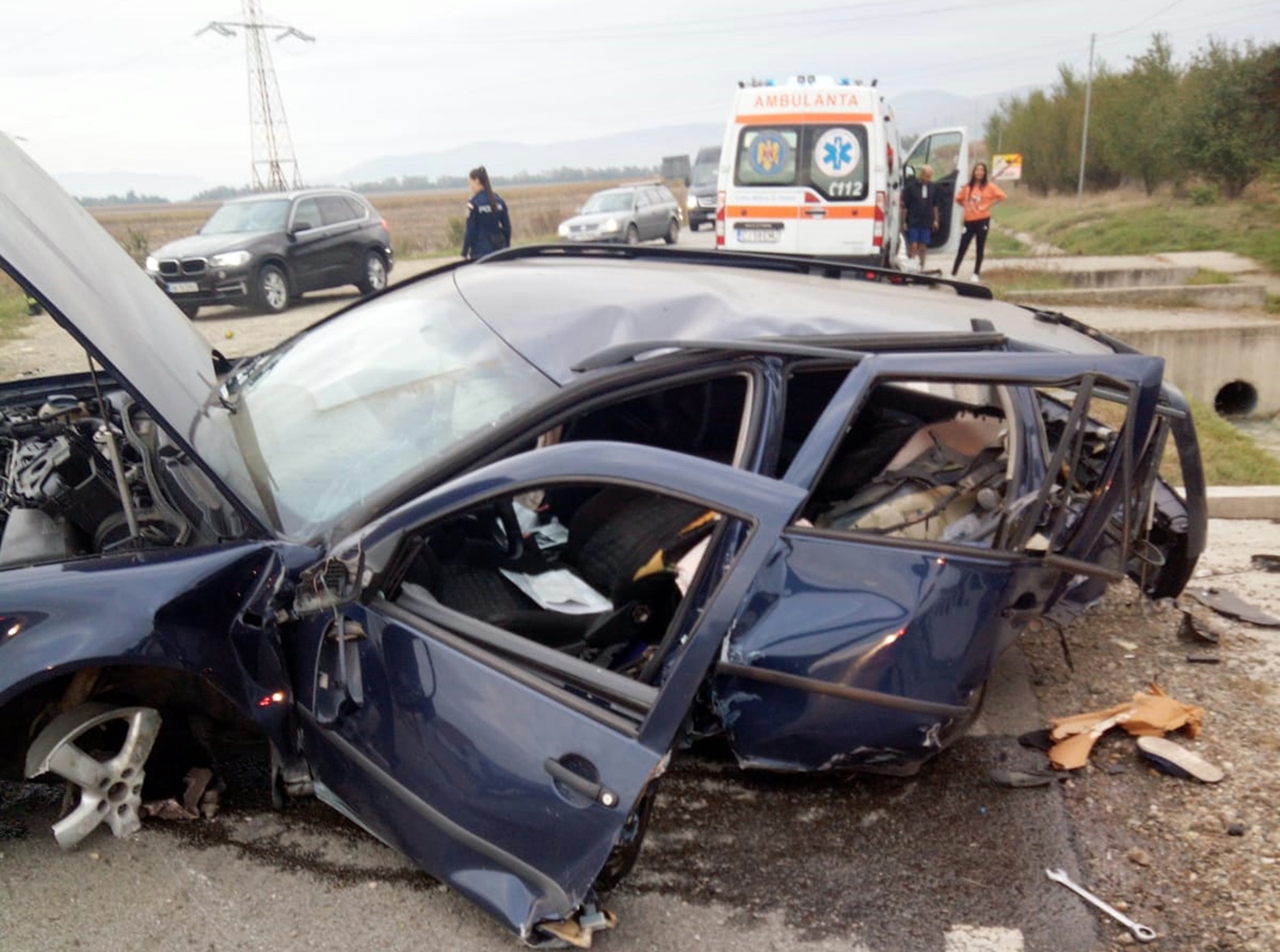 Accident grav la Cășeiu, Cluj.