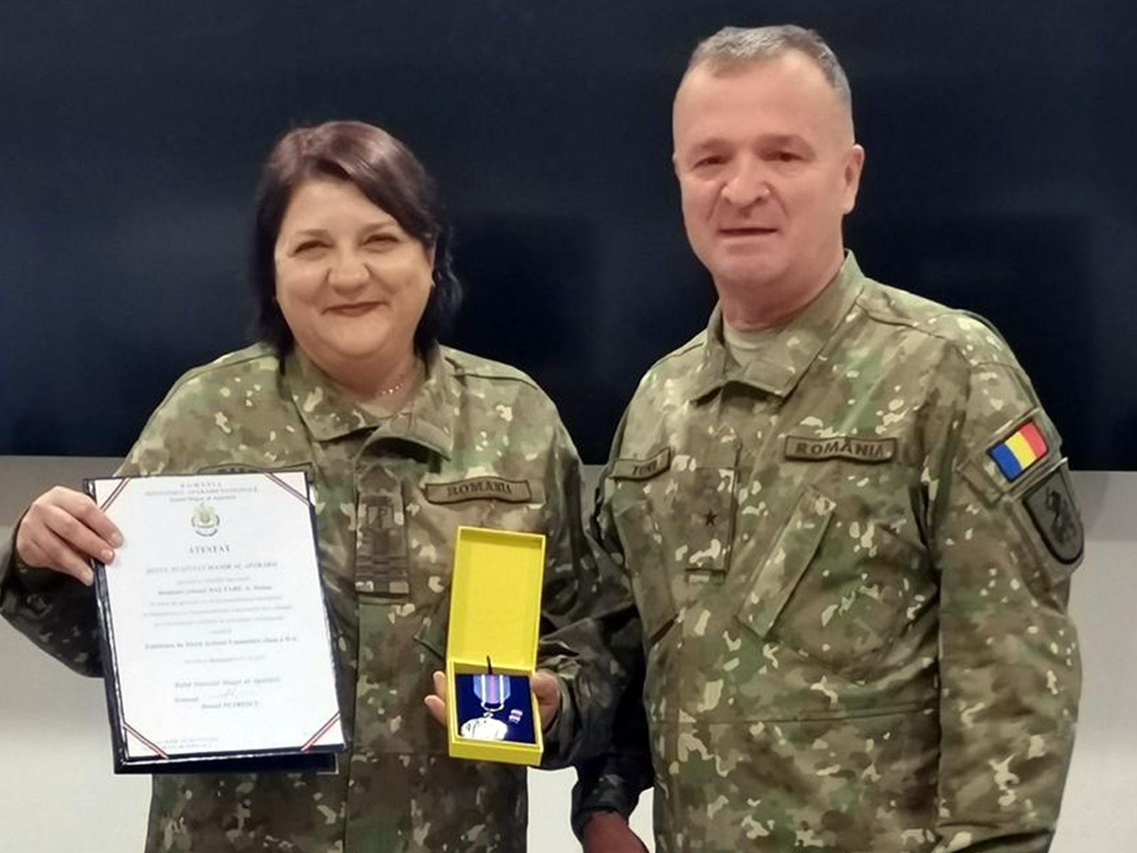 Comandantul Spitalului Militar din Cluj, colonel doctor Doina Baltaru