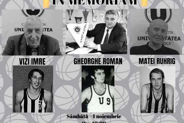 Trei legende ale sportului clujean, cinstite sâmbătă la Sala Sporturilor „Horia Demian”