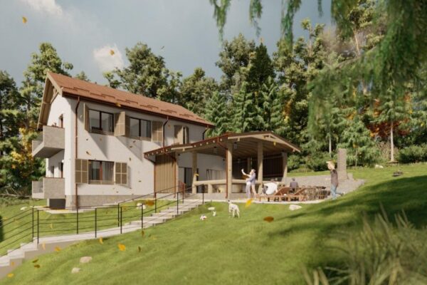 Cel mai discret dezvoltator imobiliar al Clujului își face o vilă ca-n filme în Băișoara. Tișe a lăudat proiectul