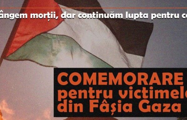 Eveniment comemorativ pentru victimele din Fâșia Gaza în centrul Clujului