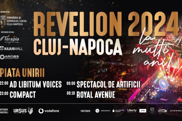 REVELION 2024 în centrul Clujului: concerte, spectacol de artificii și atmosferă de sărbătoare în Piața Unirii